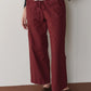 Pop Drawstring Cargo Pant - Oxblood