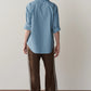 Silk Lace Stripe Crop Pant - Espresso