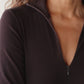 Baby Rib Zip-Up - Espresso