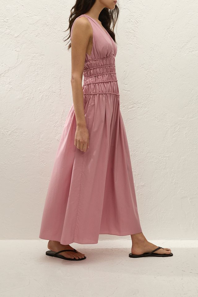 Saja Midi Dress - Dusty Pink