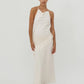 Manon Beaded Scarf Dress - Cream