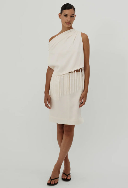 Manon Fringe Top - Cream
