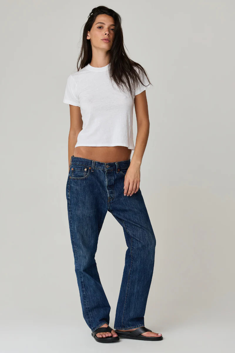 Amelia Vintage Tee - White
