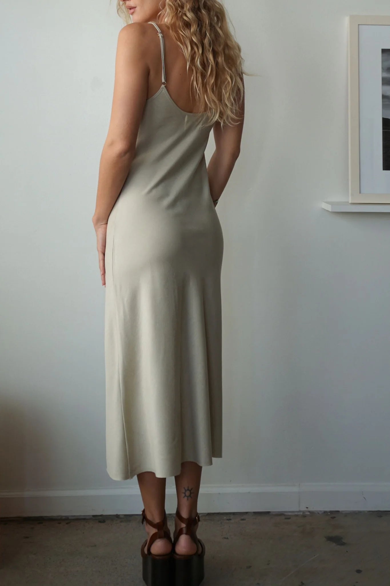 Leo Slip Dress - Sand