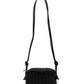 Woven Leather Bag - Black Braided