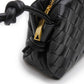 Woven Leather Bag - Black Braided