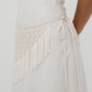 Manon Beaded Scarf Dress - Cream
