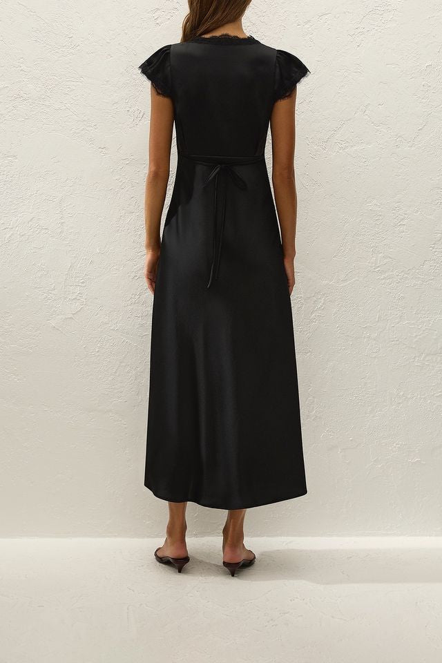 Mina Midi Dress - Black