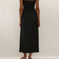 Orla Strapless Midi Dress - Black