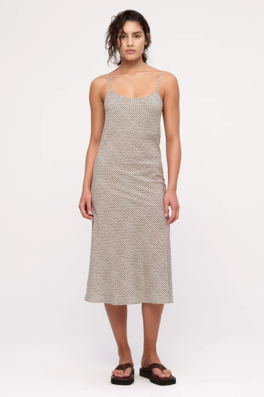 Cotton Silk Slip Dress - Natural Spot