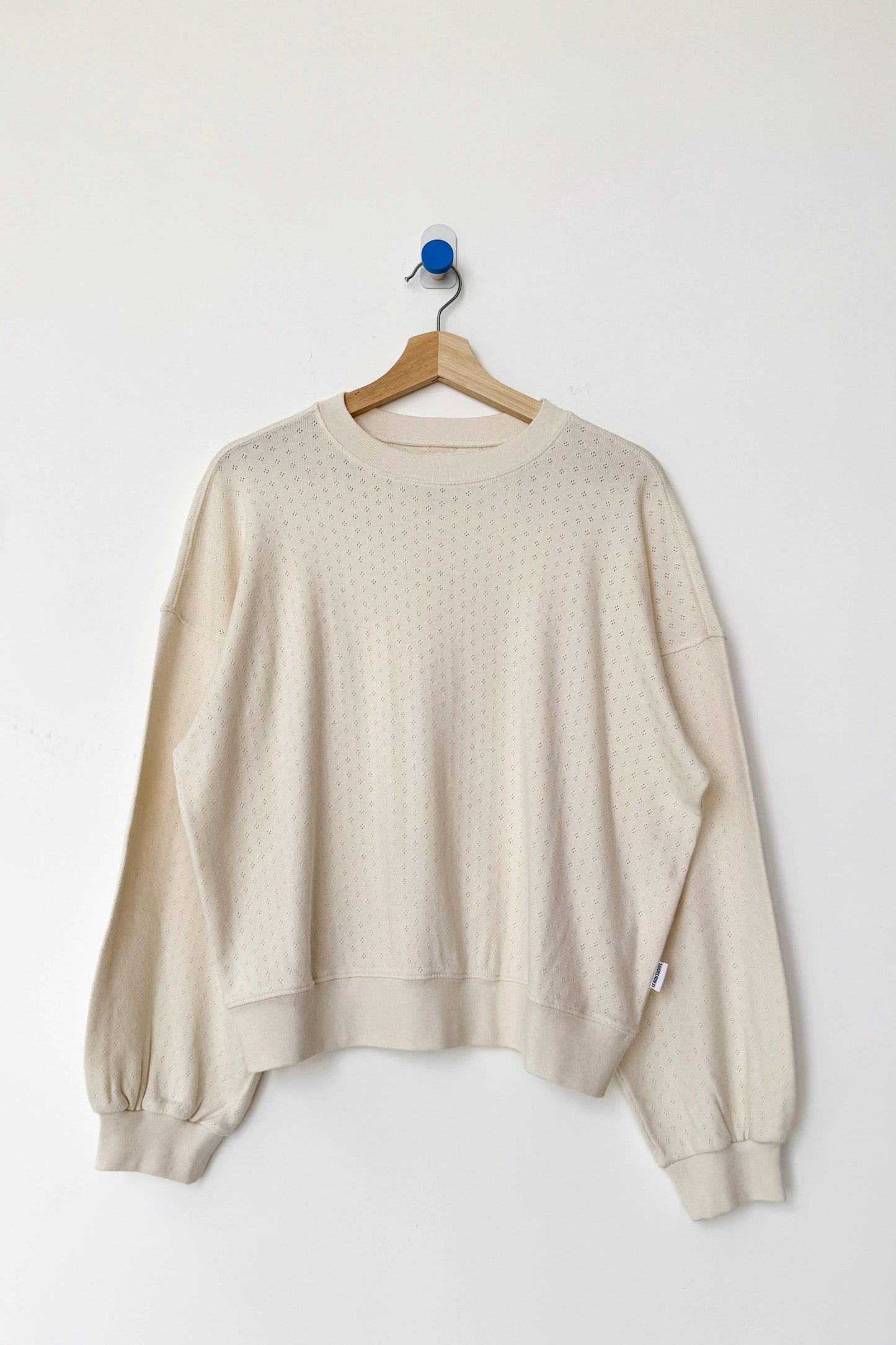 Pointelle Core Sweatshirt - Natural