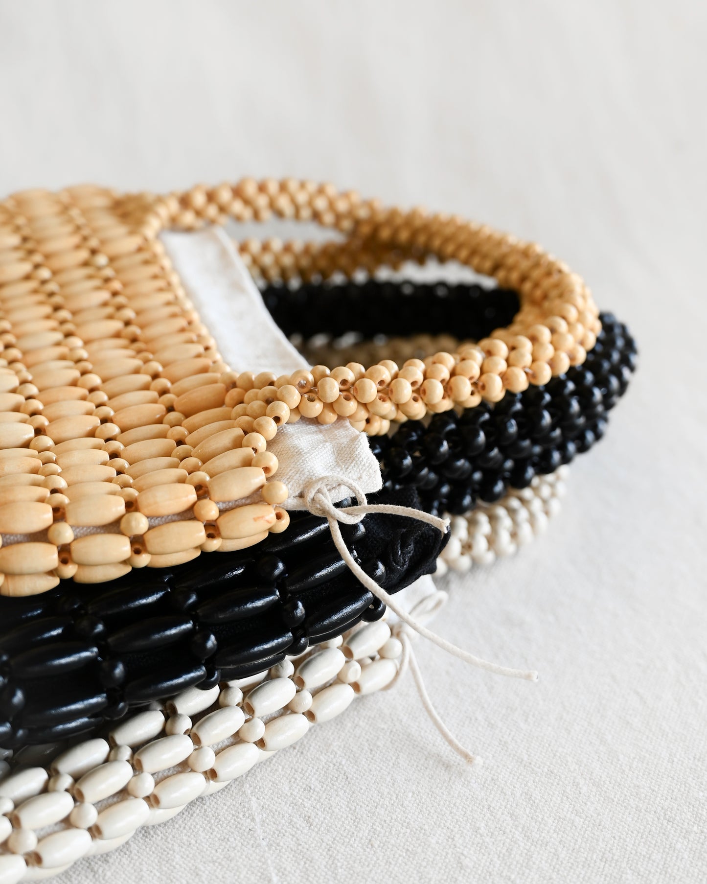 Beaded Bag - Bone