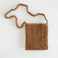 Beaded Crossbody Bag - Mocha
