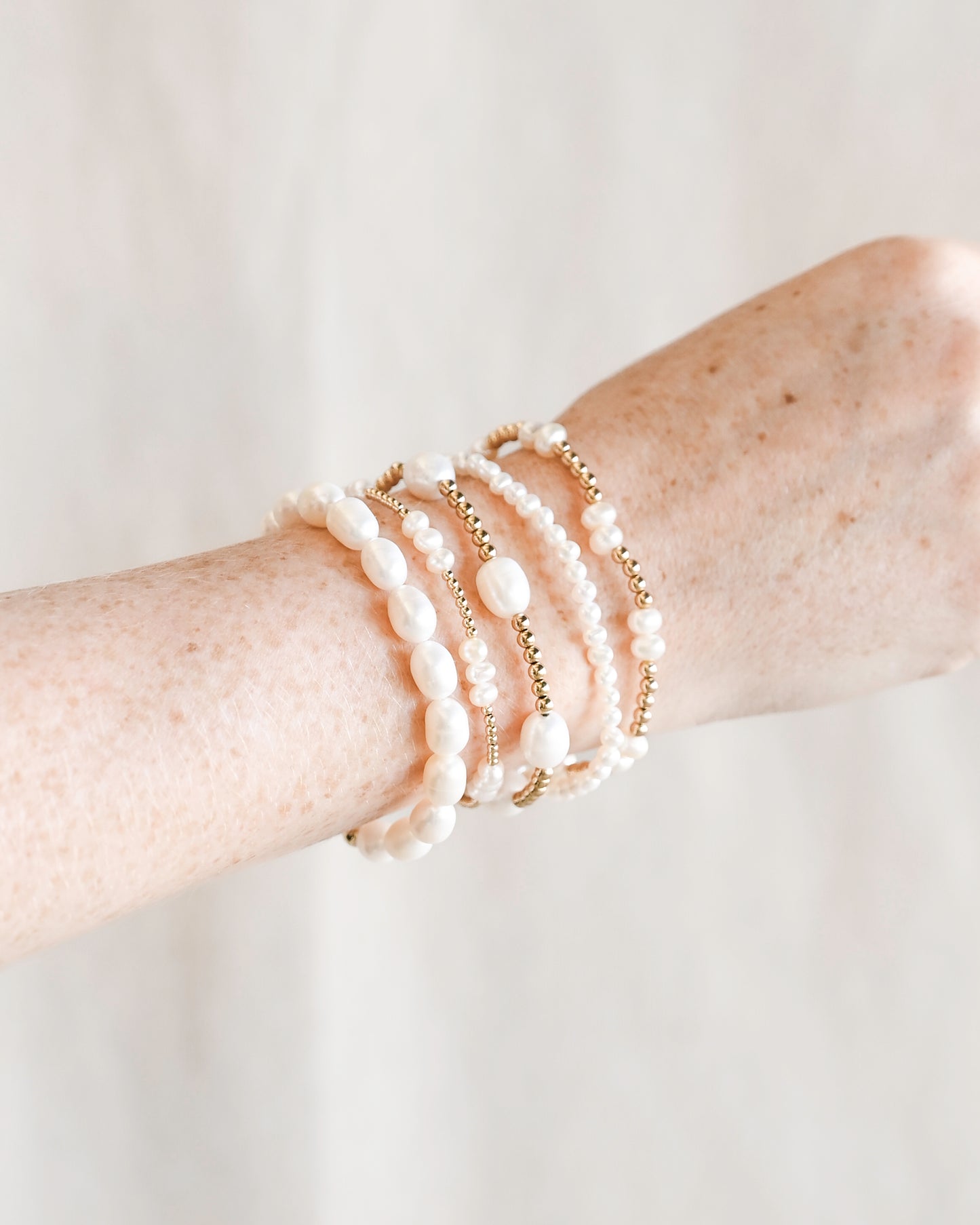 Anika Beaded Pearl Bracelet