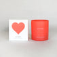 Love Potion Red Glass Candle