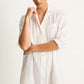 Lido Shirt Dress - White