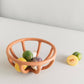 Medium Prong Fruit Bowl - Terracotta