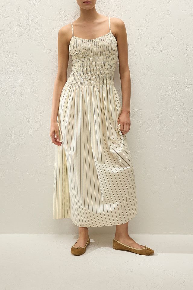 Aracelli Maxi Dress - Fiori Stripe Lemon