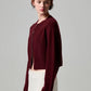 Edie Zip-Up Sweater - Currant