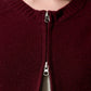 Edie Zip-Up Sweater - Currant
