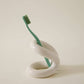 Ceramic Toothbrush Holder - Glossy White