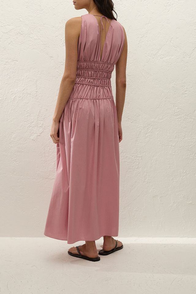 Saja Midi Dress - Dusty Pink