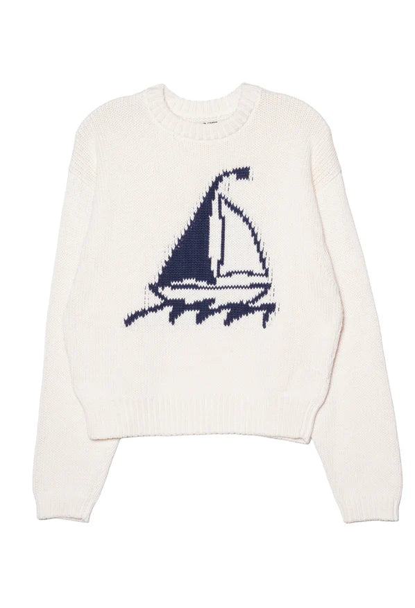 Josette Cotton Knit Pullover - Ivory
