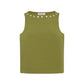 Muriel Button Boatneck Tank - Palm Green