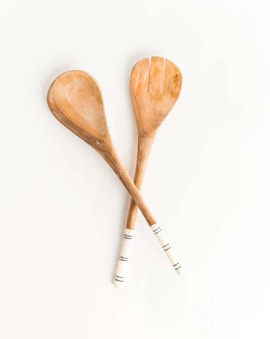 Olive Wood Serving Spoons