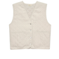 Quilted Vest - Creme