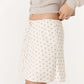 Frannie Silk Mini Skirt - Vanilla Spot