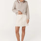 Frannie Silk Mini Skirt - Vanilla Spot