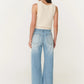 Percy Curve Seam Jeans - Faded Blue