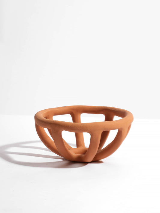 Small Prong Fruit Bowl - Terracotta