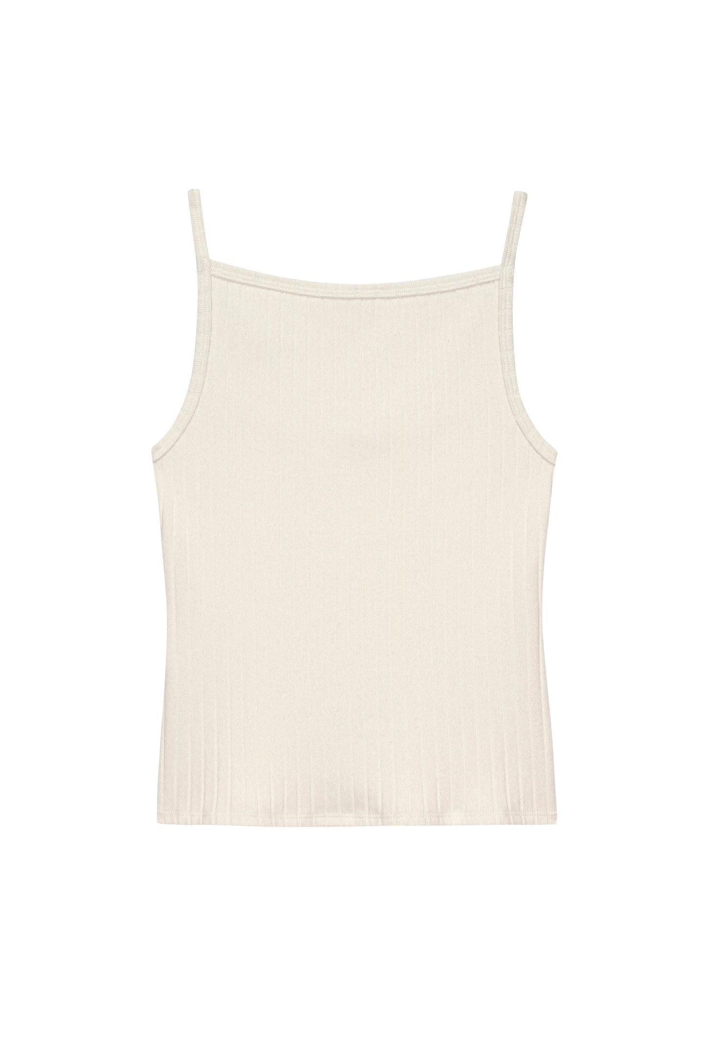 Sweater Rib Tank - Creme