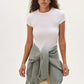 Baby Rib Baby Tee - Powder