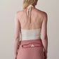 Baby Rib Halter Top - Creme