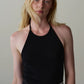 Baby Rib Halter Top - Jet