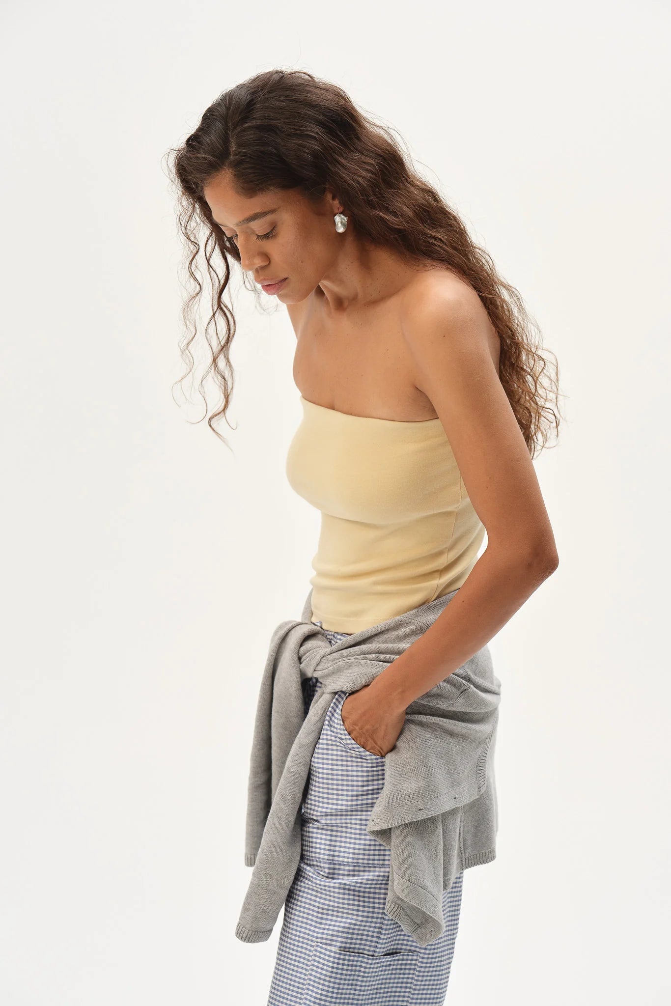 Baby Rib Tube Top - Butter