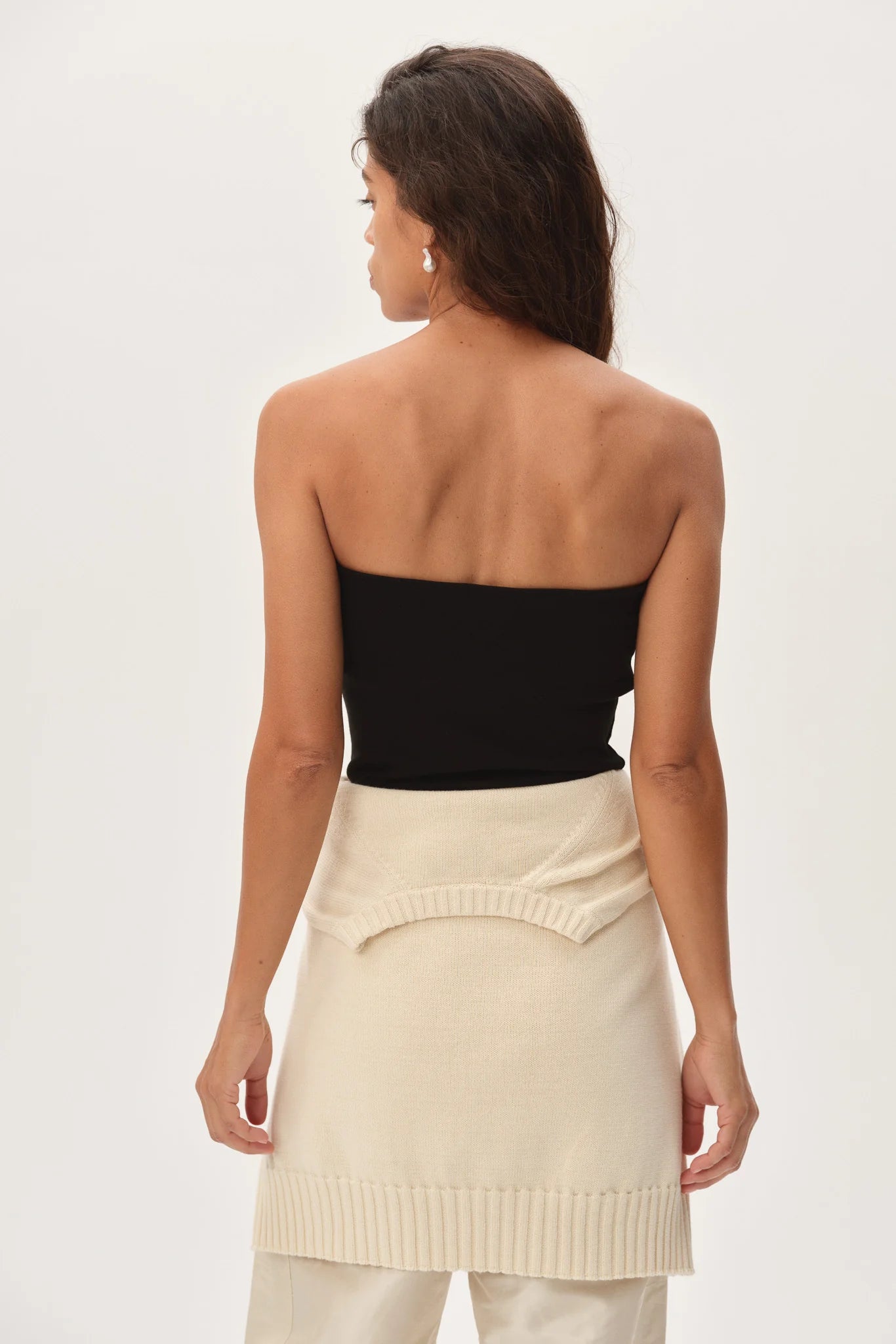 Baby Rib Tube Top - Jet