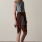 Cotton Gingham Boatneck Dress - Jet