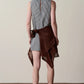Cotton Gingham Boatneck Dress - Jet