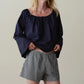Cotton Gingham Tap Short - Jet