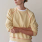 Eco-Terry Contrast Stitch Sweatshirt - Butter