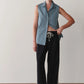 Eco-Terry Stripe Pant - Jet