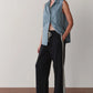 Eco-Terry Stripe Pant - Jet