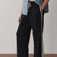 Eco-Terry Stripe Pant - Jet