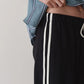 Eco-Terry Stripe Pant - Jet