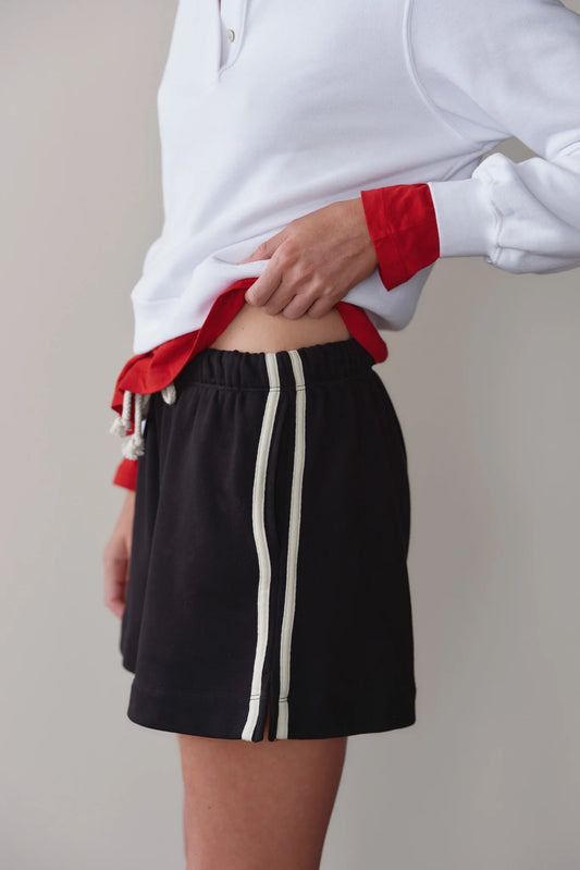 Stripe Eco-Terry Short - Jet