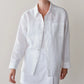 Linen Relaxed Shirt - Powder